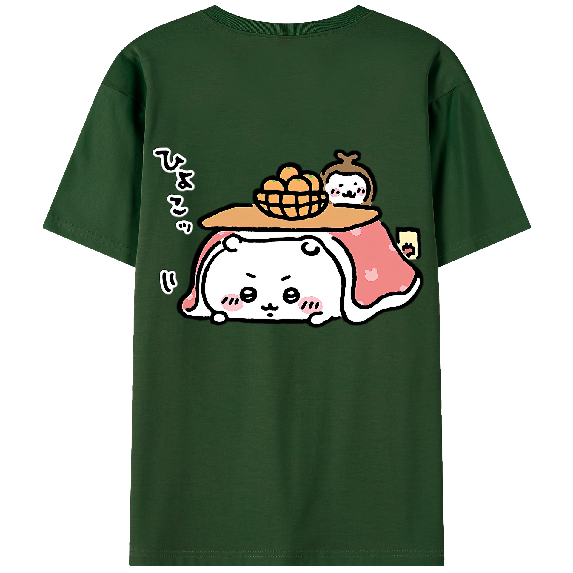 （画像用） ちいかわ ちいかわ Chii-kawa chiikawa 綿100％半袖Tシャツ（背面プリント）